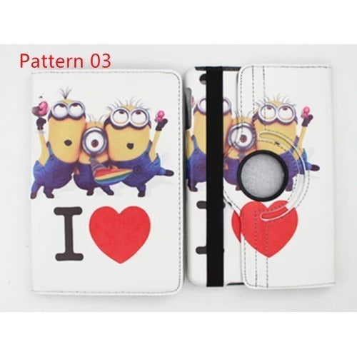 iPad Mini 4 Book Case Rotating Pattern Printed