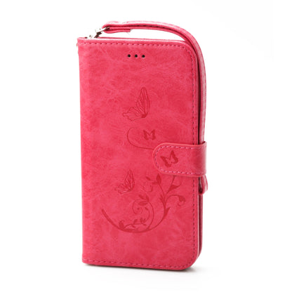 iPhone 11 Pro 5.8 Book Case Embossed Butterfly Flower