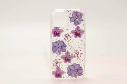 iPhone 14 Pro Max 6.7 Clear Flower Back Case