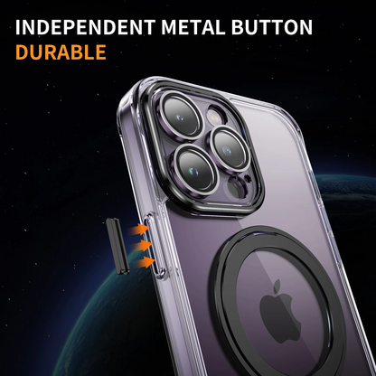 iPhone 15 Pro Max 6.7 MagSafe Clear Case with Lens Protection and Flip Out Stand