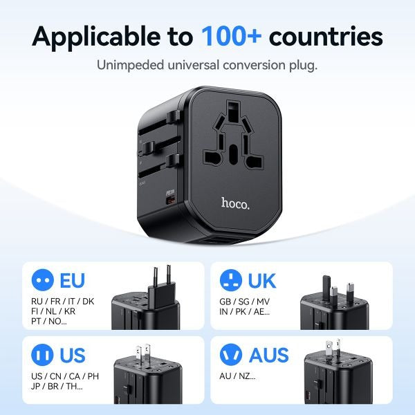 hoco. AC15 PD20W 1C2A Universal Charger - Black
