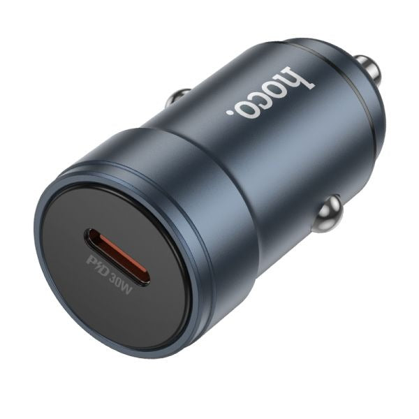 hoco. Z57 Glorious Single-Port PD30W Car Charger - Metal Gray