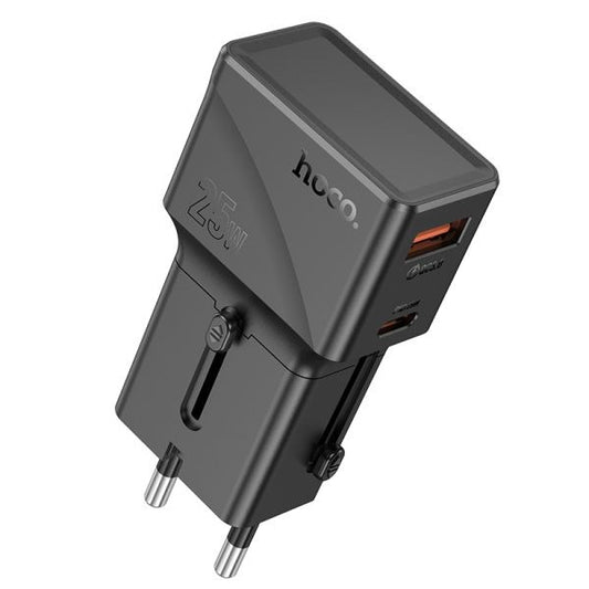 hoco. AC24 Mini PD25W QC3.0 Universal Travel Charger - Black