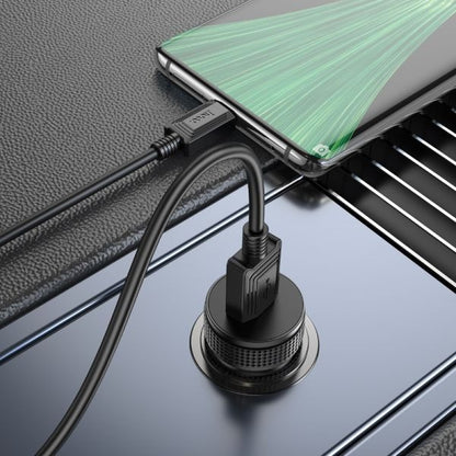 hoco. Z49A Level Single Port QC3.0 Car Charger Set Micro - Black