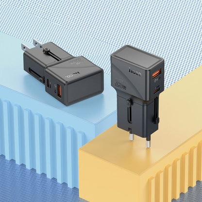 hoco. AC24 Mini PD25W QC3.0 Universal Travel Charger - Black