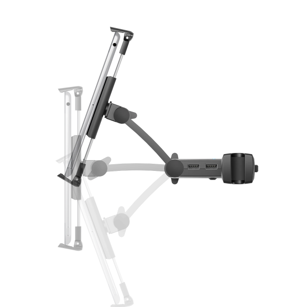 Cygnett 48W USB-C CarGo III Pro Adjustable Car Tablet Mount with Multiple USB Ports - Black