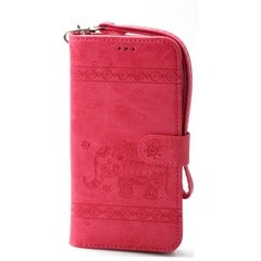 IPhone XR 6.1 Book Case Embossed Elephant