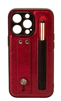 iPhone 13 Pro 6.1 Tough Leather back case with pen