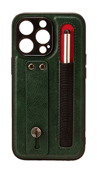 iPhone 13 Pro 6.1 Tough Leather back case with pen