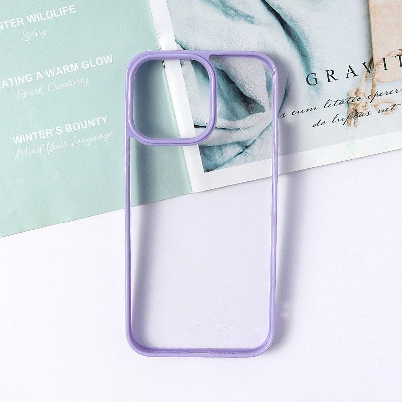 IPhone 11 Pro Max 6.5 Silicone Colorful Clear Back Case
