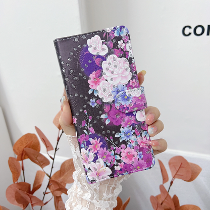 iPhone 12 Mini 5.4 Book Case Diamond Pattern Case