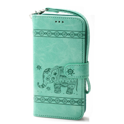 iPhone 12 Mini 5.4 Book Case Embossed Elephant