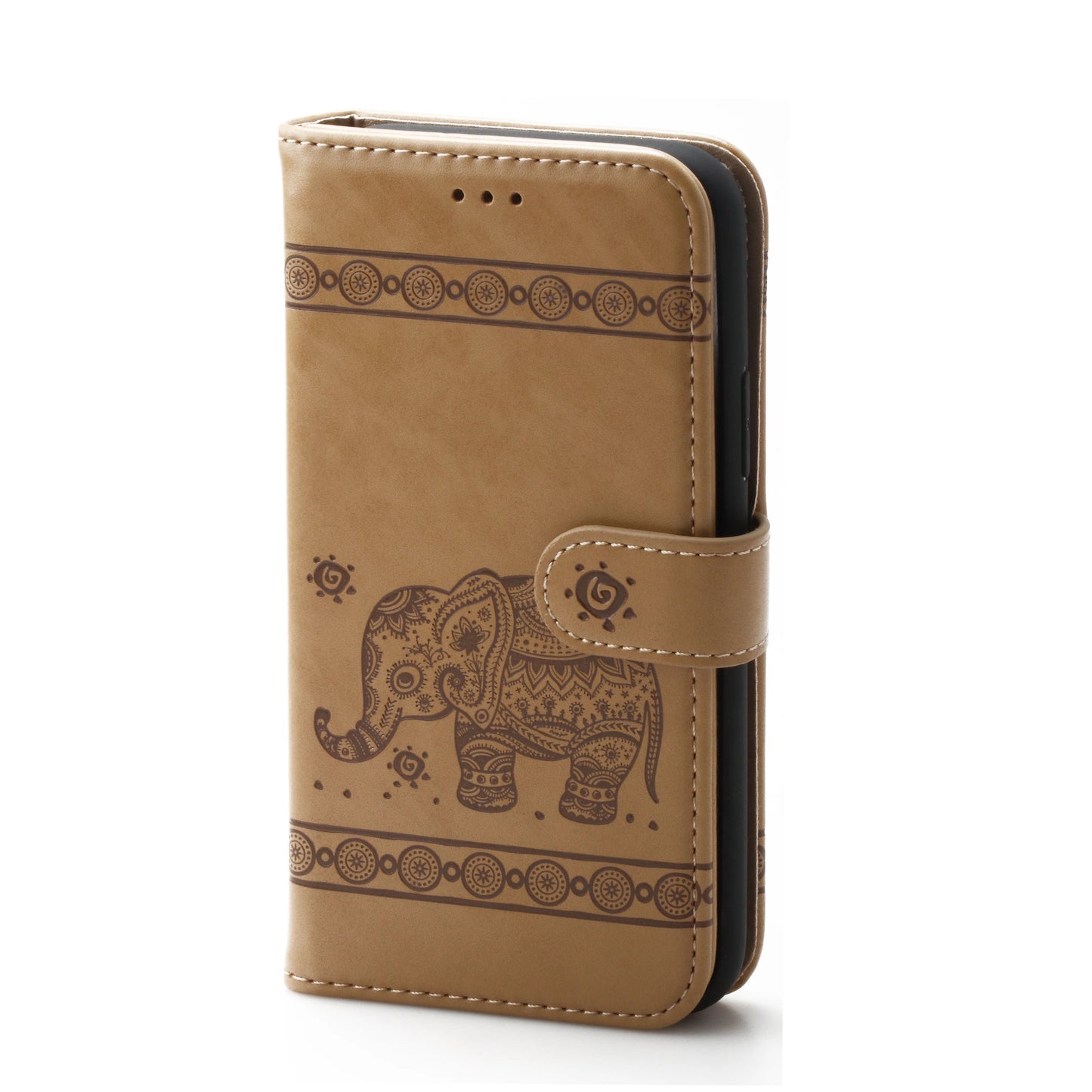 IPhone 11 Pro Max 6.5 Book Case Embossed Elephant