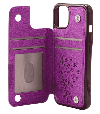 iPhone 13 6.1 Leather Back Wallet Case